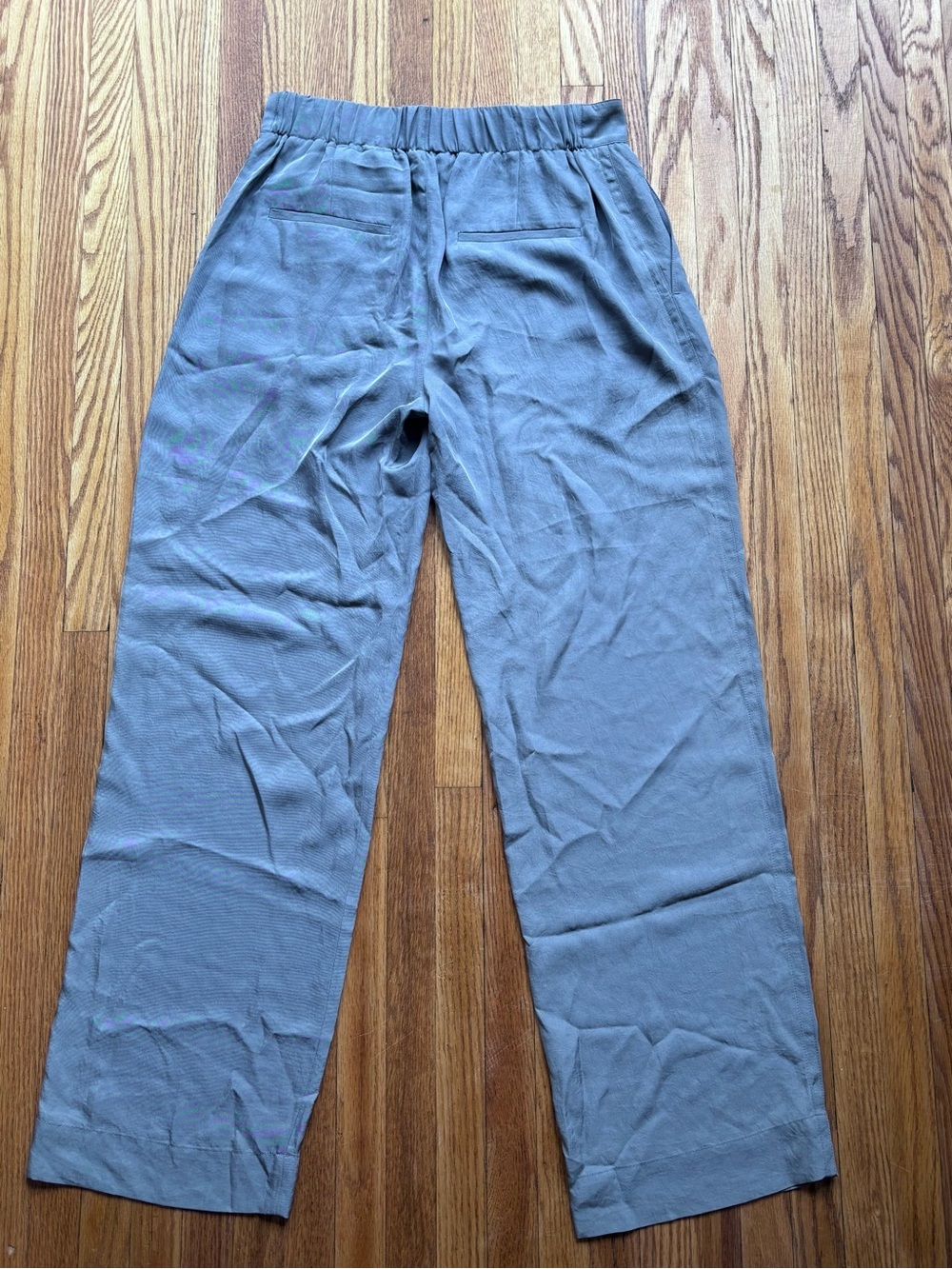 Vince Pleated Steal Gray Trousers - Picture 6 of 11